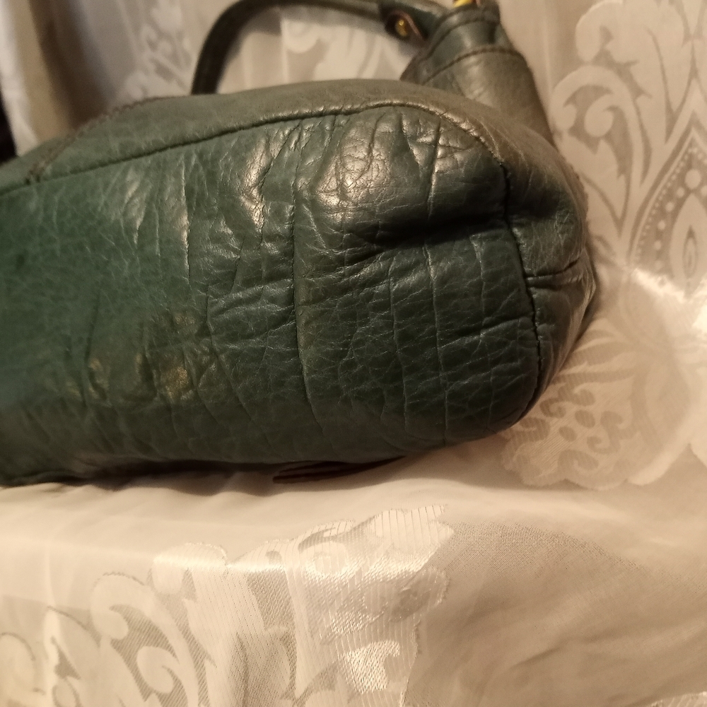 Steven Steve Madden Vintage Green Leather Hobo Handbag..SOLD SOLD SOLD - Picture 8 of 10
